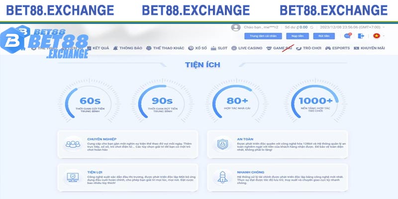 Những ưu điểm khi rút tiền Bet88 siêu cấp vip